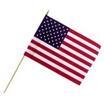 Valley Forge American Stick Flag 12 in. H X 18 in. W