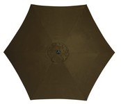Living Accents 9 ft. Tiltable Brown Market Umbrella