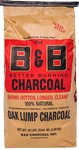 B&B Charcoal All Natural Oak Hardwood Lump Charcoal 20 lb