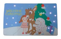 Product Works Multicolored Lighted Rudolph Floor Mat Indoor Christmas Decor