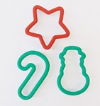 Chef Craft Red/Green Cookie Cutter Indoor Christmas Decor 3.5 in.