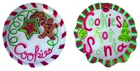 CTM International Multicolored Christmas Cookie Platter