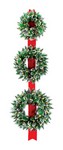 National Tree 18in.,22in.&26in. in. D Prelit Wreath Door Ribbon