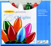 Celebrations Incandescent C9 Multicolored 25 ct String Christmas Lights 24 ft.