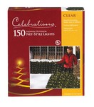 Celebrations Incandescent Mini Clear/Warm White 150 ct Net Christmas Lights 6 ft.