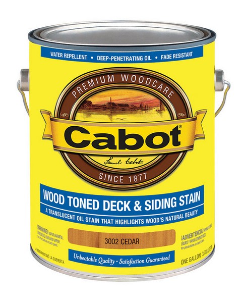 Cabot Transparent Cedar Oil-Based Alkyd Deck and Siding Stain 1 gal