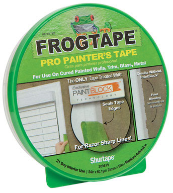 FrogTape 0.94 in. W X 60 yd L Green Medium Strength Painter's Tape 1 pk
