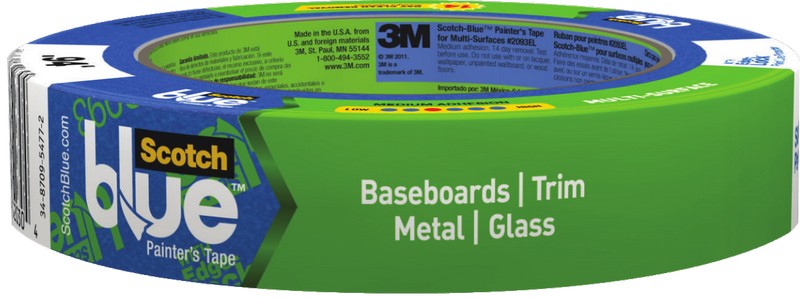 ScotchBlue Edge-Lock 0.94 in. W X 60 yd L Blue Medium Strength Painter's Tape 1 pk