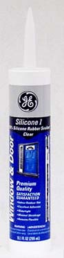 GE Window & Door Clear Silicone 1 Window and Door Caulk Sealant 10.1 oz