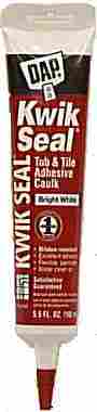 DAP Kwik Seal White Acrylic Latex Kitchen and Bath Adhesive Caulk 5.5 oz