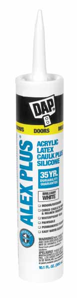 DAP Alex Plus White Acrylic Latex All Purpose Caulk 10.1 oz