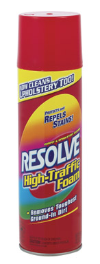 Resolve High Traffic Carpet Cleaner 22 oz Foam