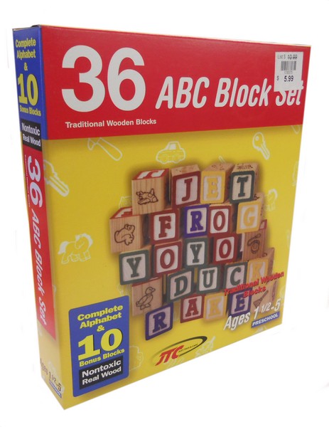 36-Piece ABC Block Set