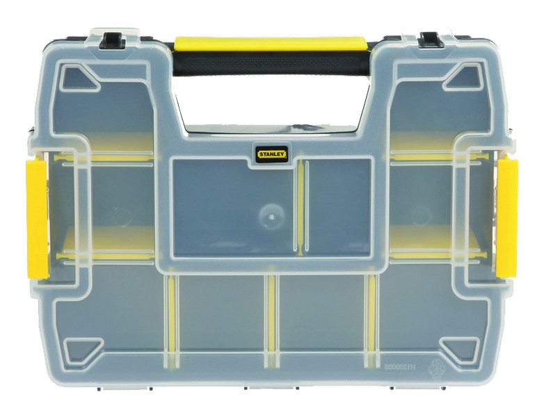 Stanley SortMaster 8.5 in. W X 2.9 in. H Storage Organizer Plastic 8 compartments Black/Yellow