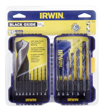 Irwin High Speed Steel Drill Bit Set 15 pc