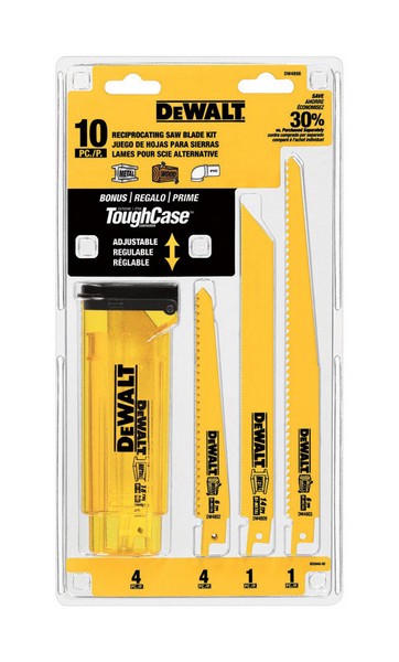 DeWalt Bi-Metal Reciprocating Saw Blade Set Multi TPI 10 pk