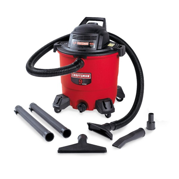Craftsman 9 gal Corded Wet/Dry Vacuum 8.3 amps 120 V 4.25 HP