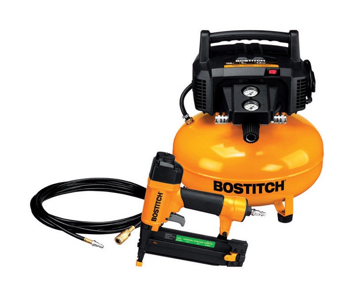 Bostitch Pneumatic 18 Ga. Brad Nailer and Compressor Kit