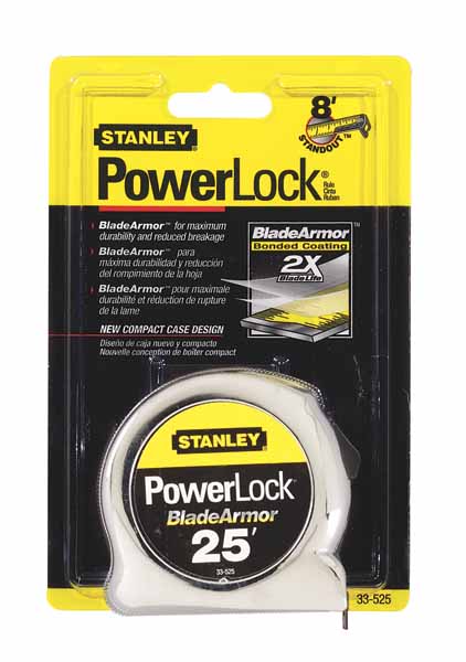 Stanley PowerLock 25 ft. L X 1 in. W Tape Measure 1 pk