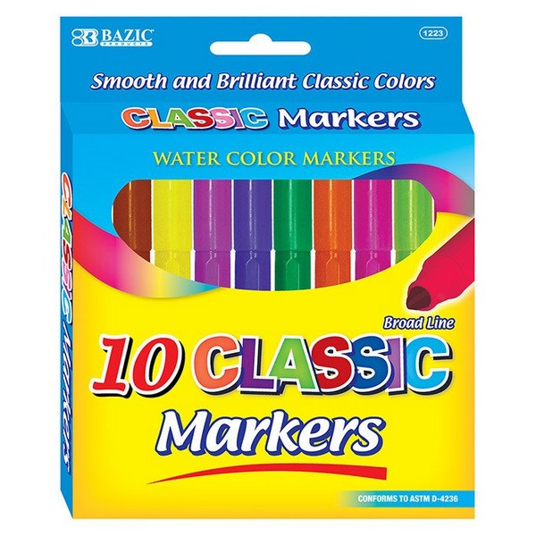 Broad watercolor Marker 10pk