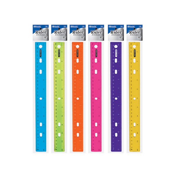 12" Jeweltones Color Ruler