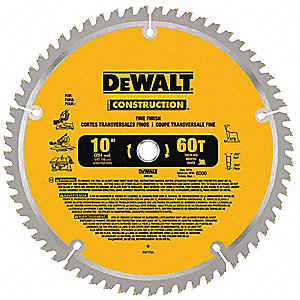 DeWalt 10 in. D X 5/8 in. S Carbide Circular Saw Blade 60 teeth 1 pk