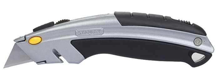 Stanley InstantChange 6-5/8 in. Retractable Utility Knife Black/Gray 1 pk