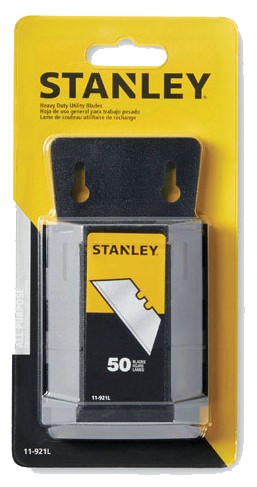 Stanley Steel Heavy Duty Blade Dispenser with Blades 2-7/16 in. L 50 pc