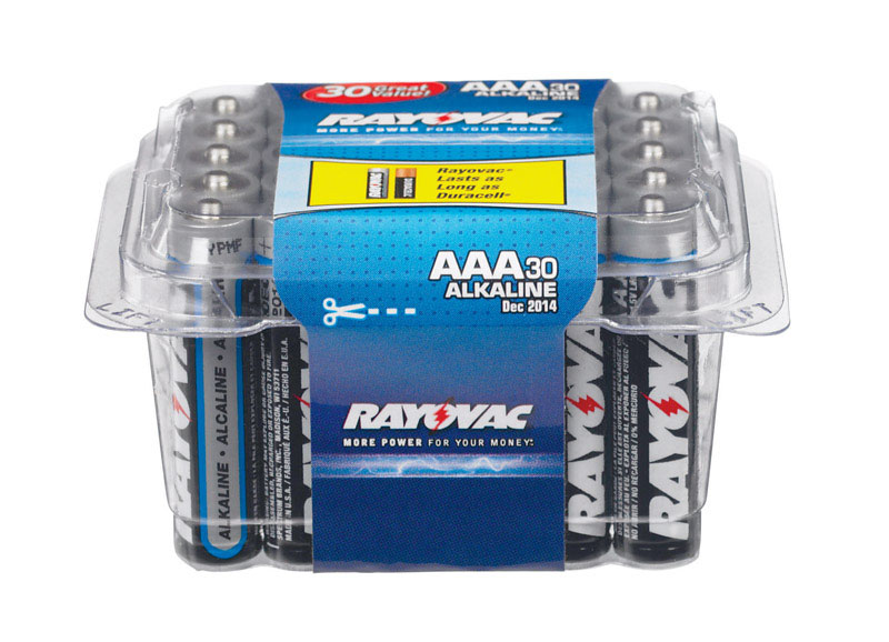 Rayovac High Energy AAA Alkaline Batteries 30 pk Clamshell