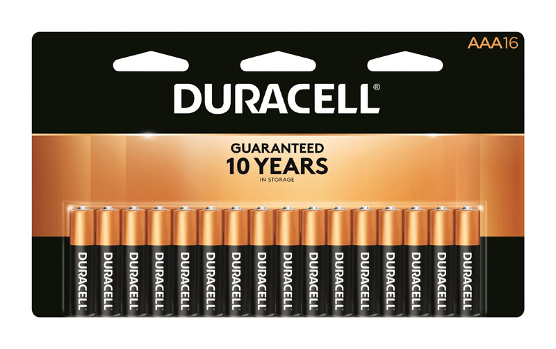 Duracell Coppertop AAA Alkaline Batteries 16 pk Carded