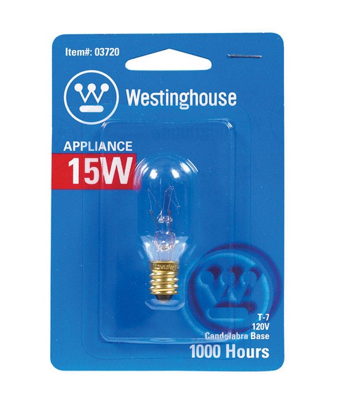 Westinghouse 15 W T7 Specialty Incandescent Bulb E12 (Candelabra) Warm White 1 pk