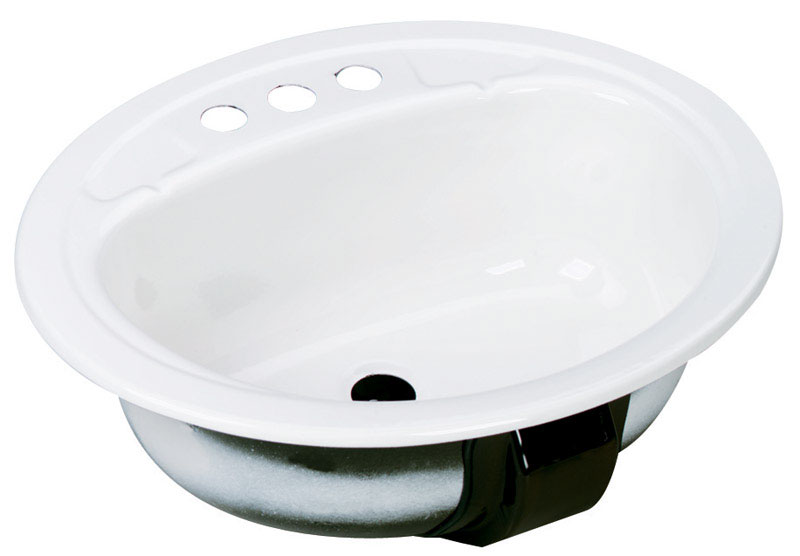 Bootz Azalea Enameled Steel Bathroom Sink