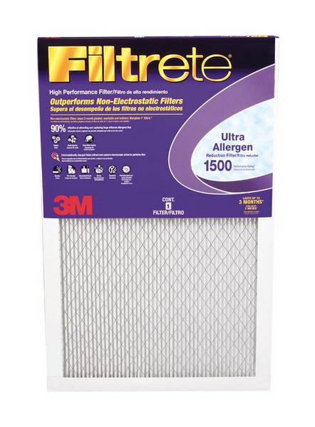 Filtrete 16 in. W X 20 in. H X 1 in. D 12 MERV Pleated Ultra Allergen Filter 1 pk