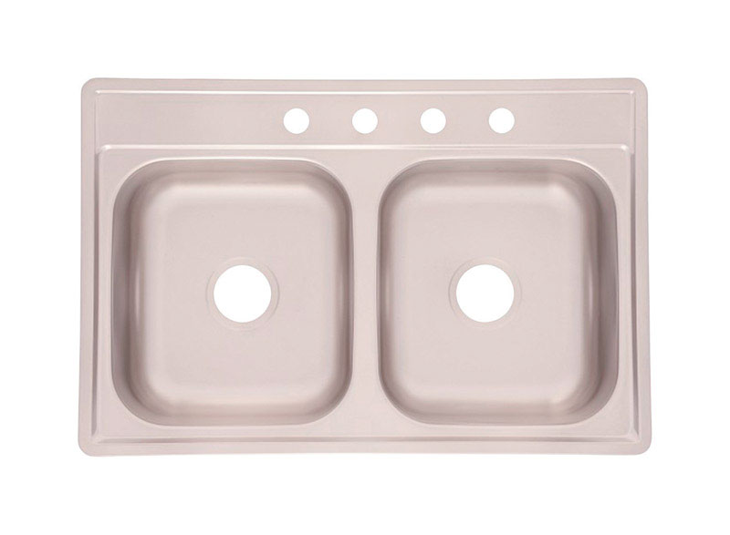 Franke Kindred Stainless Steel Top Mount 33 in. W X 22 in. L Two Bowls Kitchen Sink