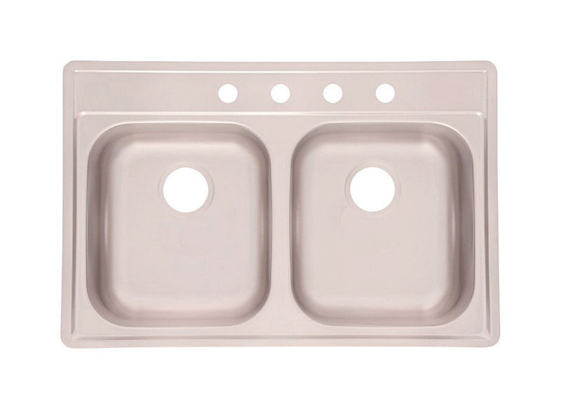 Franke Kindred Stainless Steel Top Mount 33 in. W X 22 in. L Two Bowls Kitchen Sink