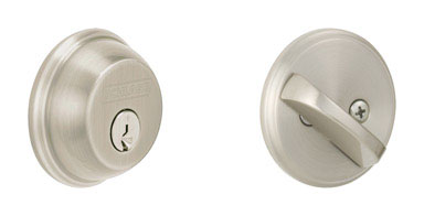 Schlage Satin Nickel Zinc Single Cylinder Deadbolt