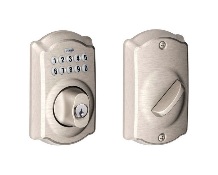 Schlage Satin Nickel Steel Electronic Deadbolt