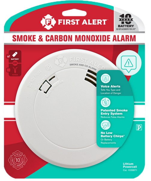 First Alert Battery-Powered Electrochemical/Photoelectric Smoke and Carbon Monoxide Detector