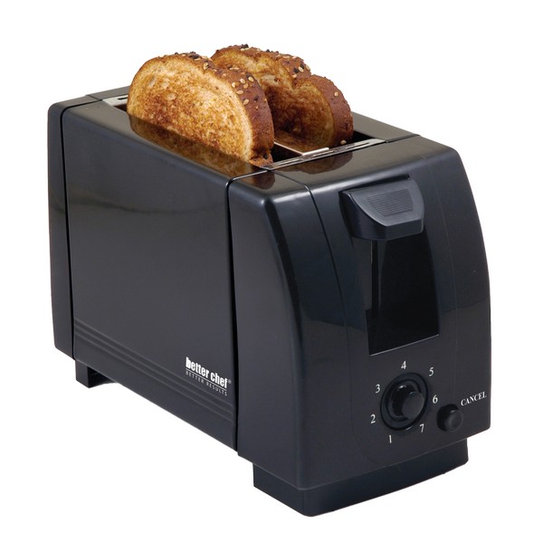 Better Chef 2-Slice Black Toaster