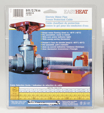 Easy Heat AHB 9 ft. L Heating Cable For Water Pipe