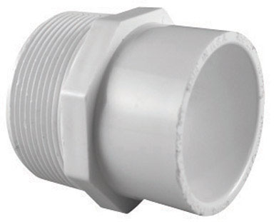 Charlotte Pipe Schedule 40 1/2 in. MPT  T X 3/4 in. D Slip  PVC Pipe Adapter