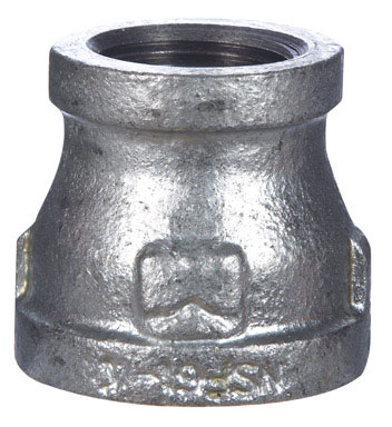 STZ Industries 1/2 in. FIP each T X 1/4 in. D FIP  Galvanized Malleable Iron Reducing Coupling