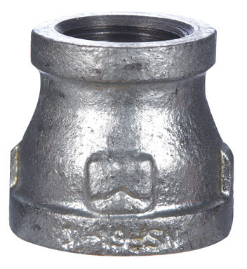 STZ Industries 3/4 in. FIP each T X 1/2 in. D FIP  Galvanized Malleable Iron Reducing Coupling