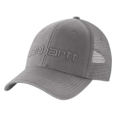 Carhartt Canvas Mesh-Back Logo Graphic Hat Gray