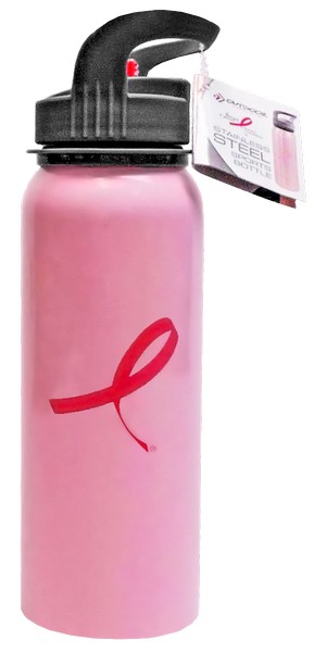 Stainless Steel Breast Cancer Awareness Water Bottle