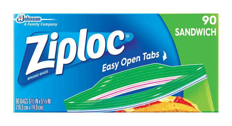Ziploc Clear Sandwich Bag 90 pk