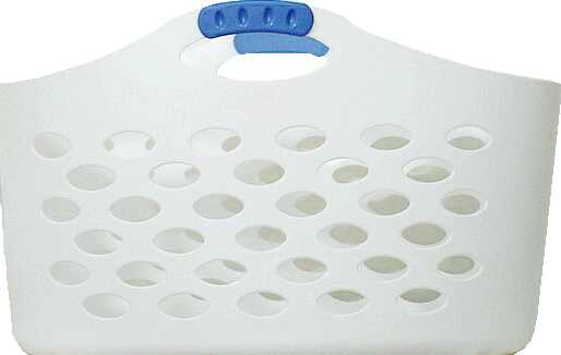 Rubbermaid White Plastic Laundry Basket