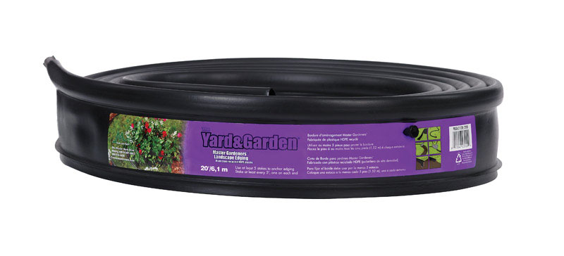 Master Mark Master Gardener 20 ft. L X 3.5 in. H Plastic Black Lawn Edging