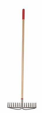 Ace 60 in. 16 Tine Steel Bow Rake Wood Handle