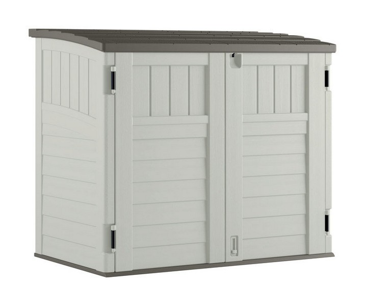 Suncast 4 ft. x 2 ft. Plastic Horizontal Storage Shed with Floor Kit
